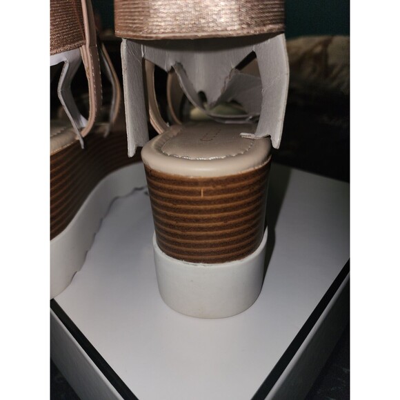 Guess Berty Platform Sandals Rose Gold Metallic 9 M - Picture 11 of 12